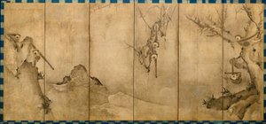 Gibones en un paisaje, c.1570